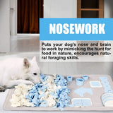 Snuffle Mat for Small Large Dogs Nosework Feeding Mat Easy to Fill and Machine Washable Training Mats Pet Activity/Toy/Play Mat, Great for Stress Release