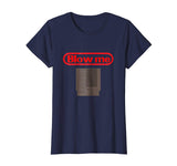 Cute Blow Me Retro Video Game Old School Gamer Women's T-Shirt Navy