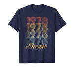 Hotest Cutecomfy 40th Birthday Gift Vintage 1978 Men Women Men's T-Shirt Navy