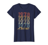 Hotest Cutecomfy 40th Birthday Gift Vintage 1978 Men Women Women's T-Shirt Navy