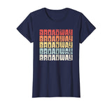 Funny Retro Broadway Musical Theater Women's T-Shirt Navy