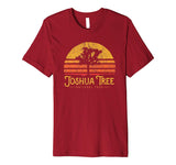 Great Vintage Joshua Tree National Park Retro Men's T-Shirt Cranberry