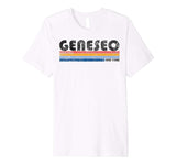 Great Vintage 1980s Style Geneseo Ny Men's T-Shirt White