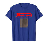 Cute Blow Me Retro Video Game Old School Gamer Men's T-Shirt Royal Blue