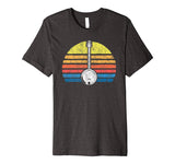 Wonderful Retro Banjo Sun Eighties Style Bluegrass Pickers Men's T-Shirt Dark Heather