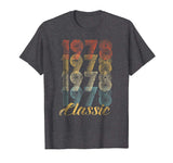 Hotest Cutecomfy 40th Birthday Gift Vintage 1978 Men Women Men's T-Shirt Dark Heather