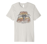Great Star Wars X Wing 1977 Vintage Retro Premium Graphic Men's T-Shirt Silver