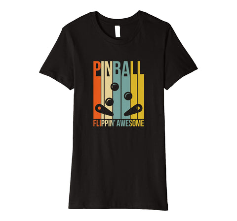 Cute Pinball Retro Women's T-Shirt Black