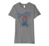 Cute Nintendo Super Mario Bros '85 Vintage Stars Premium Women's T-Shirt Slate