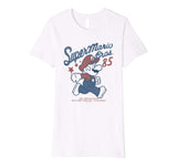 Cute Nintendo Super Mario Bros '85 Vintage Stars Premium Women's T-Shirt White
