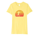 Hotest Disc Golf Distressed Retro 80s Style Vintage Women's T-Shirt Lemon