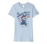 Cute Nintendo Super Mario Bros '85 Vintage Stars Premium Women's T-Shirt Baby Blue