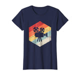 Cool Retro Vintage Camera Filmmaker Women's T-Shirt Navy