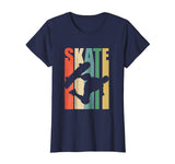 Cool Skateboarder Retro Vintage Skateboarding Tee Women's T-Shirt Navy