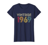 Funny 50th Birthday Gift Vintage 1969 Classic Men Women Women's T-Shirt Navy