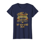 Cute Vintage Car Carry On My Wayward Son Women's T-Shirt Navy