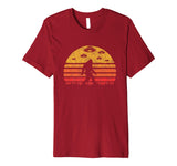 Wonderful Bigfoot Ufo Abduction Vintage Believe Retro Men's T-Shirt Cranberry