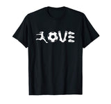 Wonderful Vintage Soccer Football I Love Soccer Men's T-Shirt Black