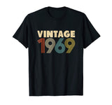 Beautiful 50th Birthday Gift Idea Vintage 1969 Men Women Men's T-Shirt Black