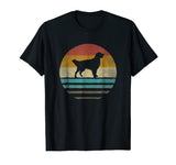 Cutest Golden Retriever Dog Retro Vintage 70s Silhouette Gift Men's T-Shirt Black