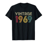 Funny 50th Birthday Gift Vintage 1969 Classic Men Women Men's T-Shirt Black