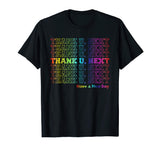 Funny Thank U Nex Vintage Retro Grunge Style Men's T-Shirt Black