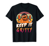 Great Retro Vintage Hockey_keep_it_gritty_flyers_mascot_ Men's T-Shirt Black