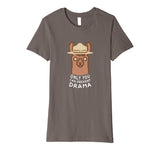 Funny Drama Llama Smokey Llama Vintage Prevent Drama Funny Tee Women's T-Shirt Asphalt