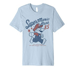 Cute Nintendo Super Mario Bros '85 Vintage Stars Premium Men's T-Shirt Baby Blue