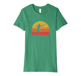 Hotest Disc Golf Distressed Retro 80s Style Vintage Women's T-Shirt Kelly Green