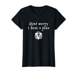 Cute Tabletop Rpg D20 Dungeons Dnd Game Retro Gift Women's T-Shirt Black