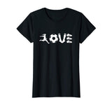 Wonderful Vintage Soccer Football I Love Soccer Women's T-Shirt Black