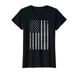 Wonderful Vintage Drum Drummer Usa American Flag Tee Gift Women's T-Shirt Black