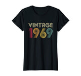 Funny 50th Birthday Gift Vintage 1969 Classic Men Women Women's T-Shirt Black