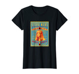 Funny Radio Lovely Woman Funny Vintage Rock Band 1970s Women's T-Shirt Black