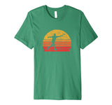Hotest Disc Golf Distressed Retro 80s Style Vintage Men's T-Shirt Kelly Green