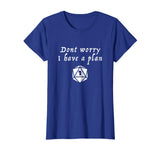 Cute Tabletop Rpg D20 Dungeons Dnd Game Retro Gift Women's T-Shirt Royal Blue