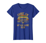 Cute Vintage Car Carry On My Wayward Son Women's T-Shirt Royal Blue