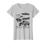 Great Classic American Muscle Cars Vintage Gift Women's T-Shirt Silver