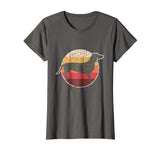 Funny Vintage Retro Dachshund Weiner Dog Mother Dad Gift Women's T-Shirt Asphalt