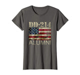 Great Dd 214 Army Alumni Vintage American Flag Women's T-Shirt Asphalt