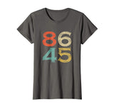 Cute Classic Vintage Style 86 45 Anti Trump Women's T-Shirt Asphalt
