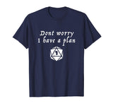 Cute Tabletop Rpg D20 Dungeons Dnd Game Retro Gift Men's T-Shirt Navy