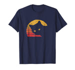 Beautiful Vintage Eighties Style Cat Retro Distressed Design Men's T-Shirt Navy