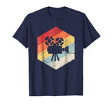 Cool Retro Vintage Camera Filmmaker Men's T-Shirt Navy