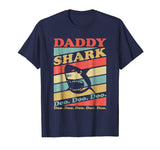 Great Retro Vintage Daddy Shark Men's T-Shirt Navy