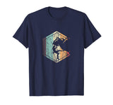 Hotest Awesome Rock Climbing Retro Mountain Climber Hiker Men's T-Shirt Navy