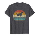 Cutest Golden Retriever Dog Retro Vintage 70s Silhouette Gift Men's T-Shirt Dark Heather