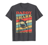 Great Retro Vintage Daddy Shark Men's T-Shirt Dark Heather