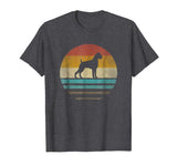 Hot Boxer Dog Retro Vintage 70s Silhouette Breed Gift Men's T-Shirt Dark Heather